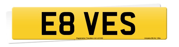 Registration number E8 VES